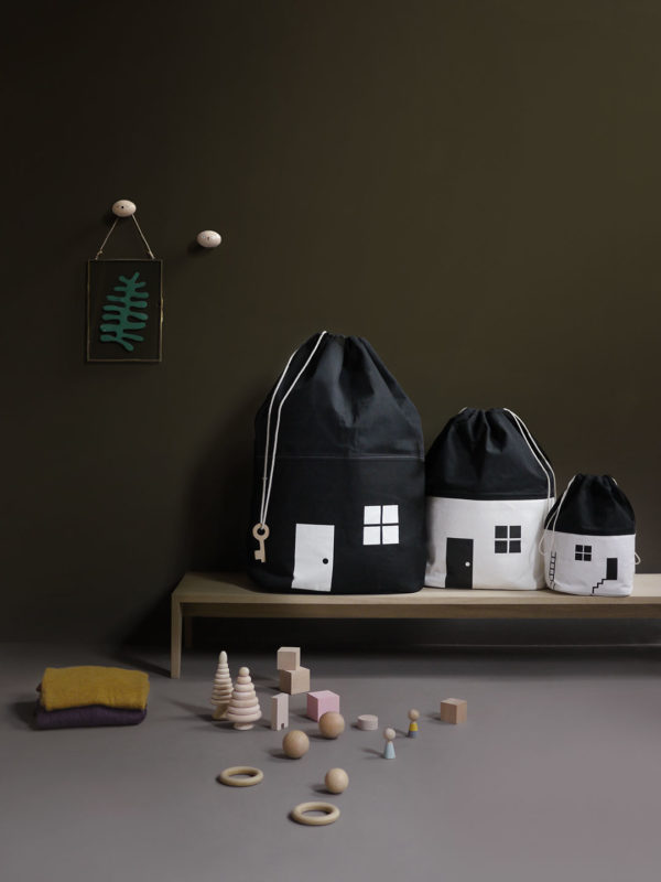 House No.1 – Organic Storage Bag (Small) - Rock and Pebble